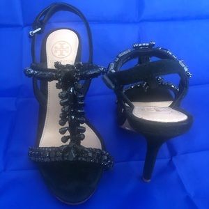 Tory Burch beaded stilettos. Size 6